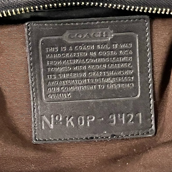 COACH ‘BONNIE’ VINTAGE BLACK GENUINE LEATHER SATCHEL BAG - Picture 14 of 15